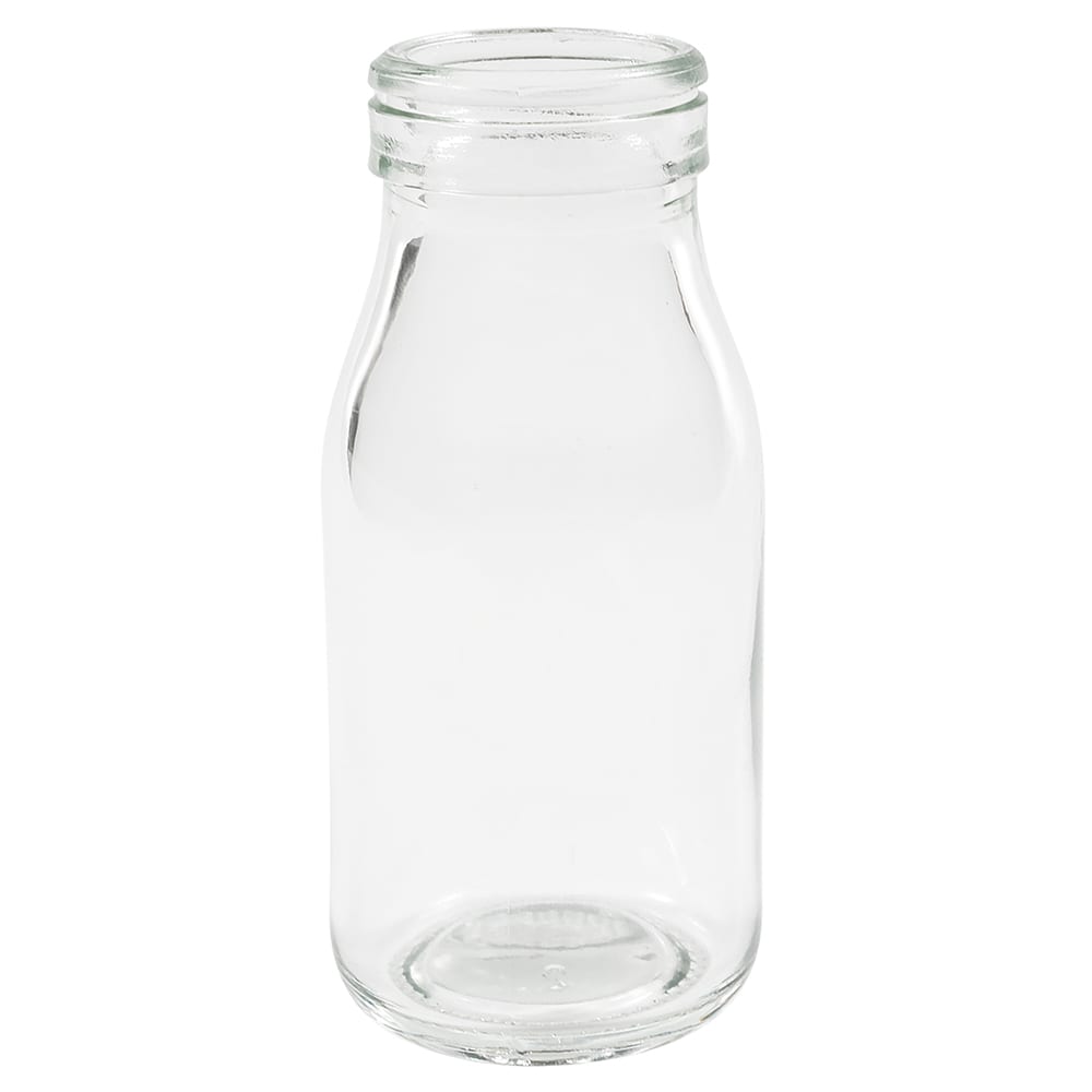 166-GMB3 3 oz Glass Milk Bottle - Clear