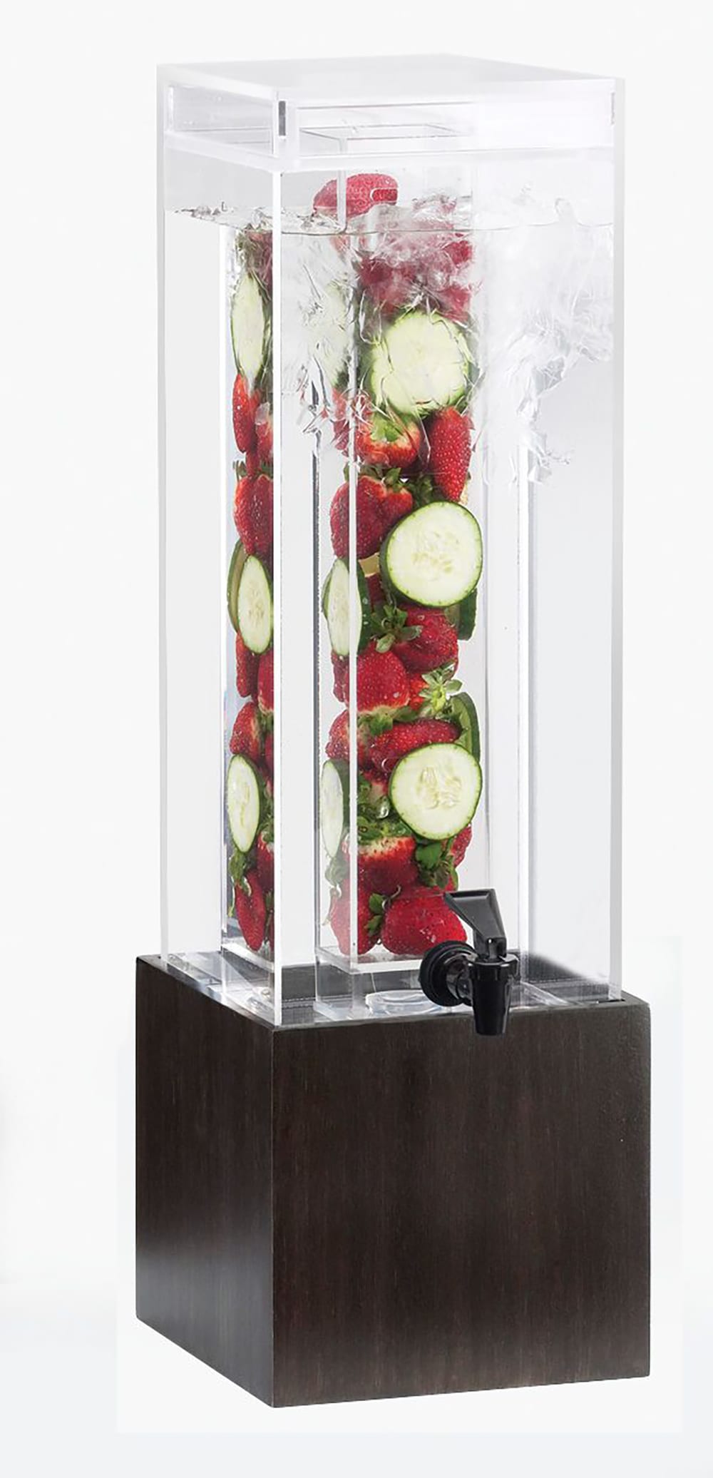 Cal-Mil 1527-1INF-96 1 1/2 gal Beverage Dispenser w/ Infuser - Plastic Container, Midnight Base