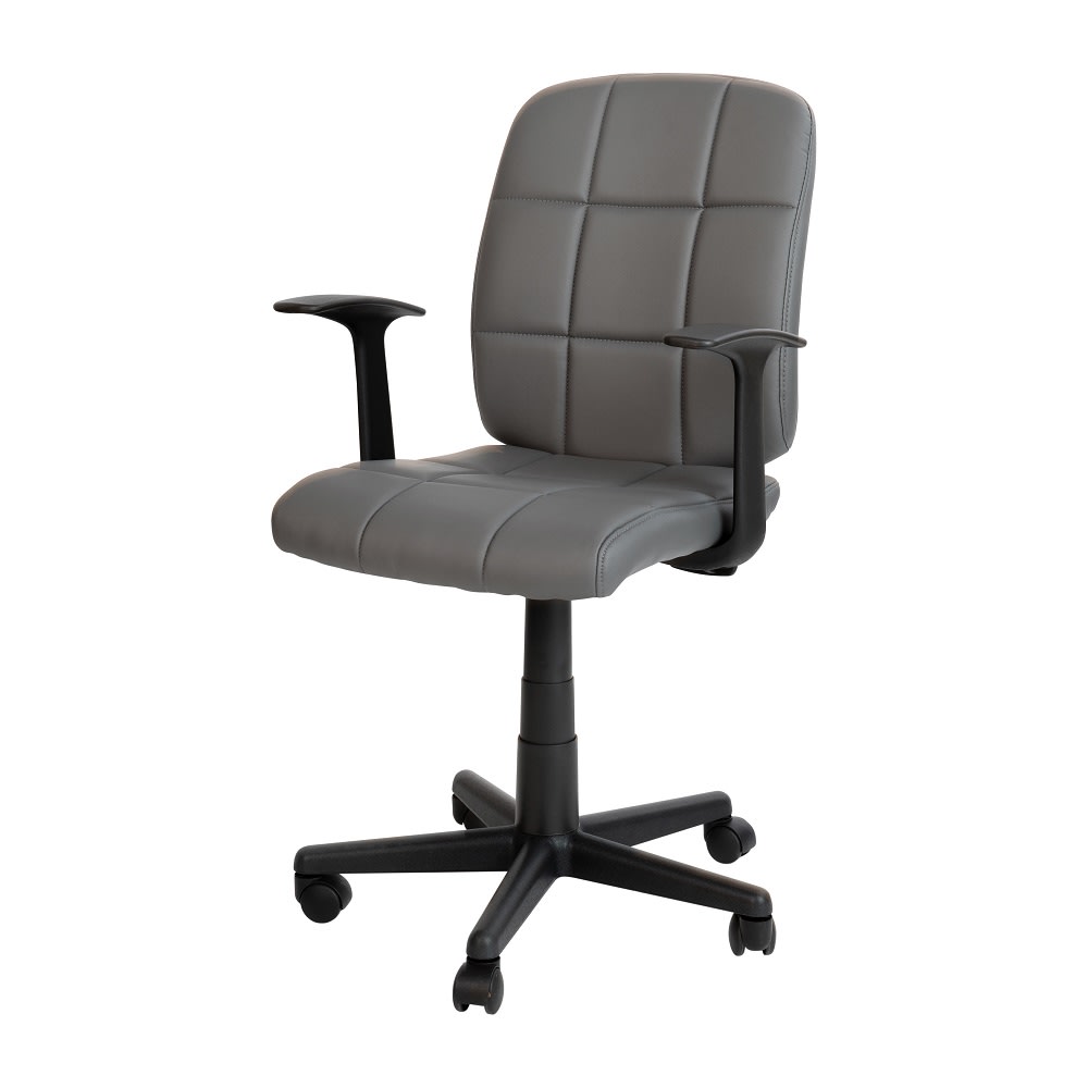 916-GO16911GYAGG Swivel Task Chair w/ Mid Back - Gray Vinyl Upholstery