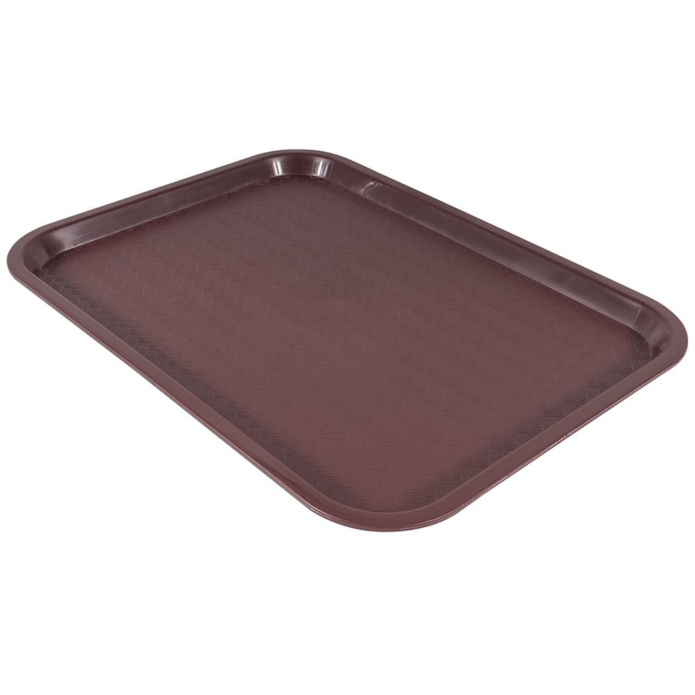 080-FFT1216U Plastic Fast Food Tray - 16"L x 12"W, Burgundy