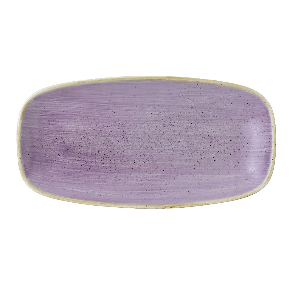 893-SLASXO111 11 3/4" x 7 3/8" Oblong Stonecast® Chef's Plate - Ceramic Lavender