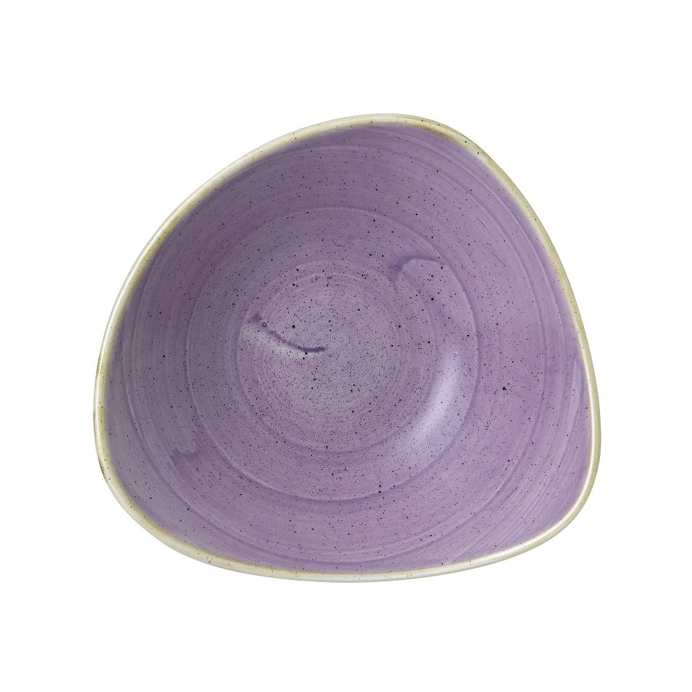 893-SLASTRB91 21 oz Triangular Stonecast® Bowl - Ceramic, Lavender