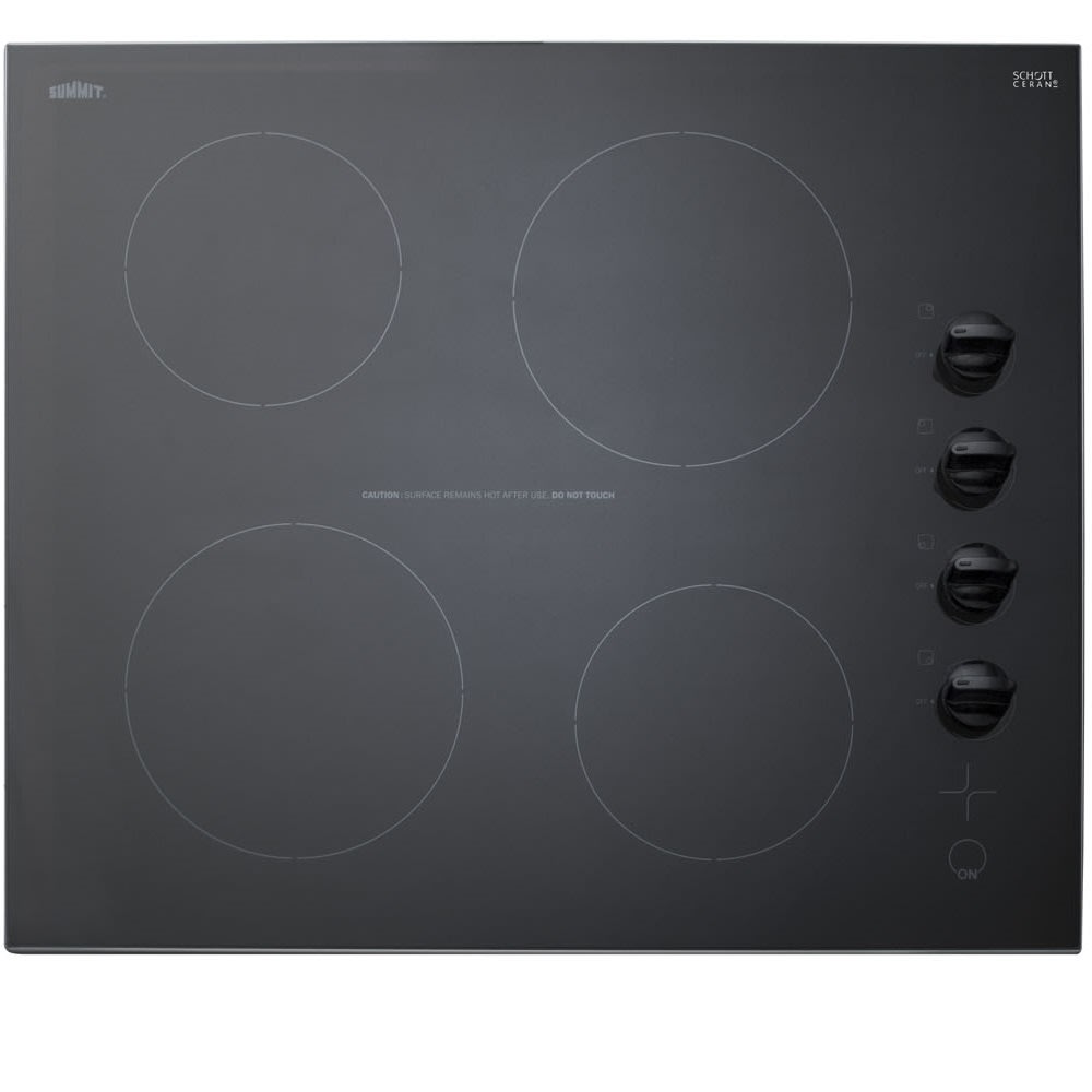162-CR4B242BK 24"W Electric Radiant Stove w/ 4 Burners - Black, 230v/1ph