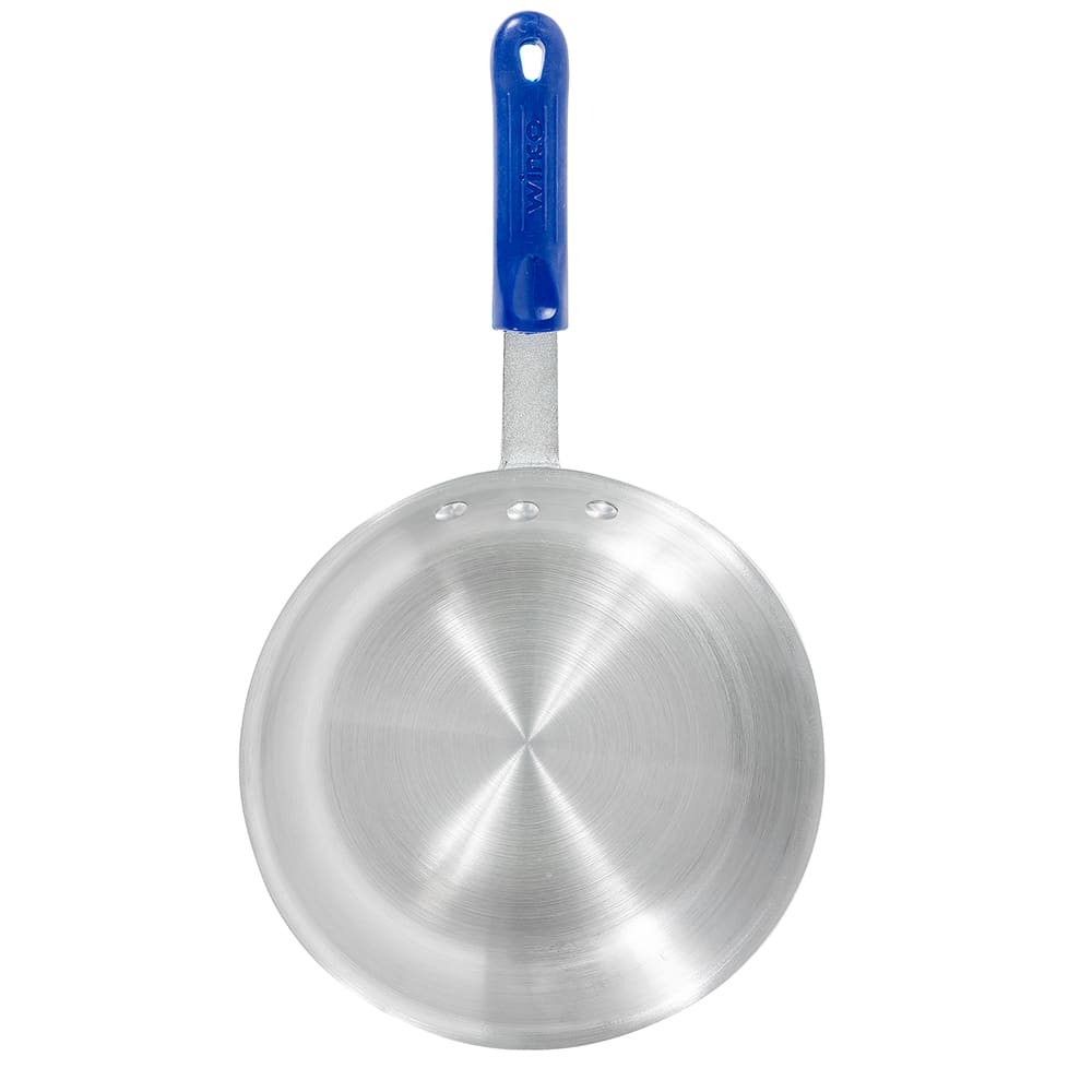 080-AFP10AH 10" Aluminum Frying Pan w/ Solid Silicone Handle