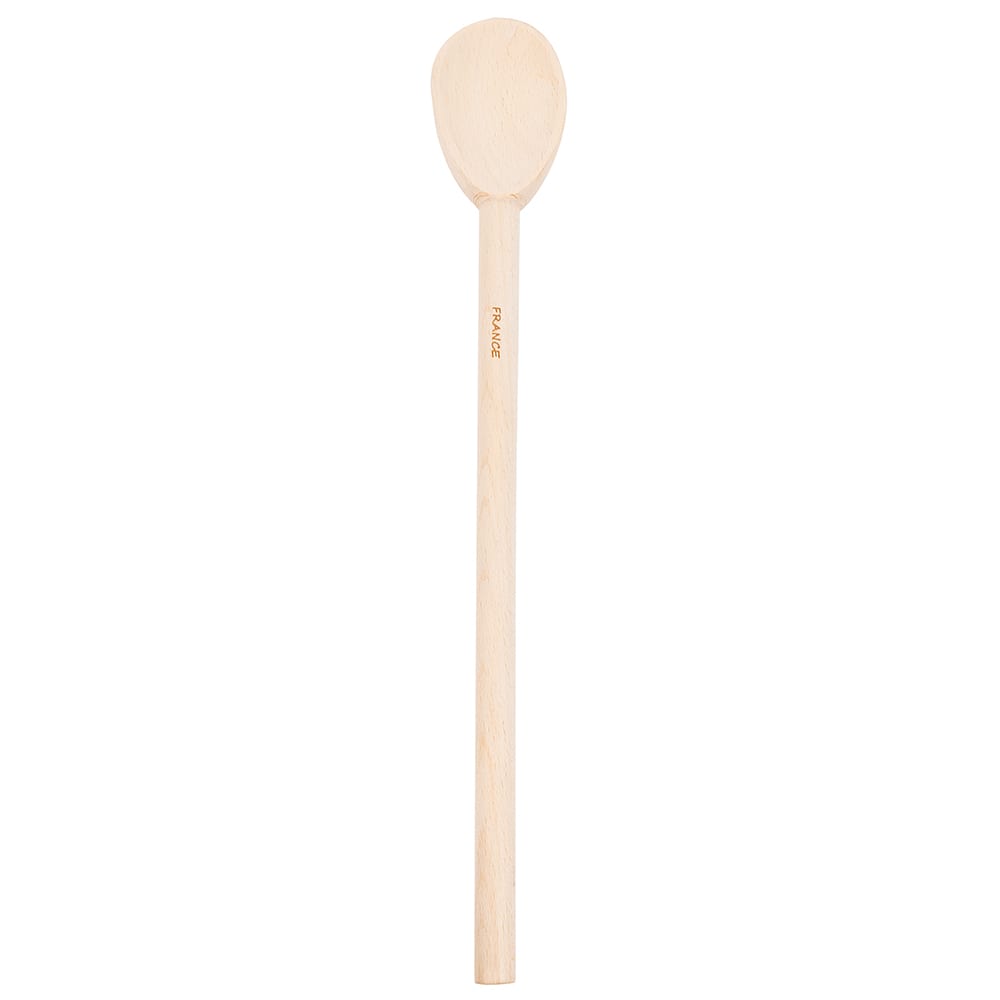 158-744564 Wood Spoon, 14 in, Heavy Duty, Alpine Beechwood w/ Wax Finish