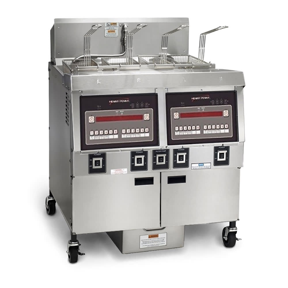 540-OFG32206 Gas Fryer - (2) 65 lb Vats, Floor Model, Natural Gas