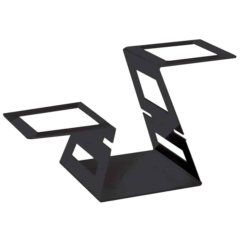 209-SM357 2 Tier Display Riser for Square Bowls, Black Matte