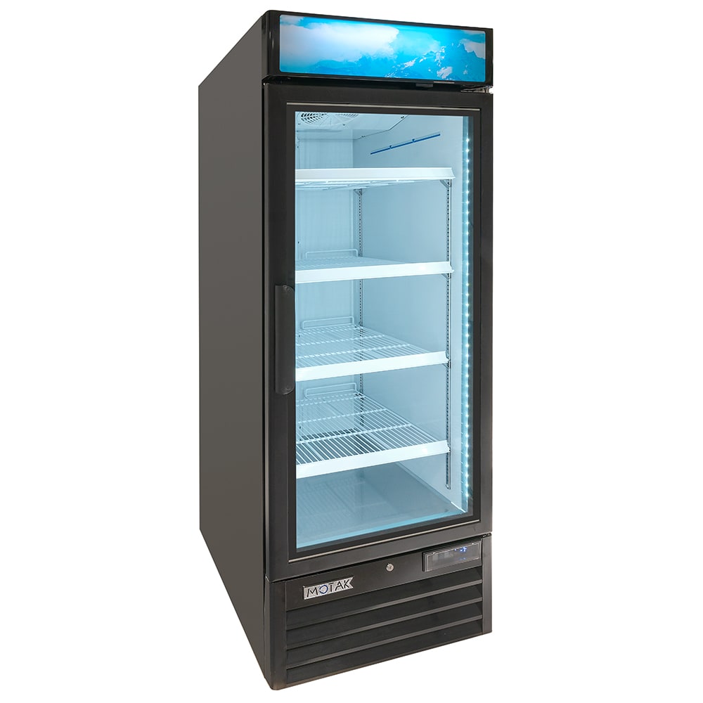 842-CGD1DF26 28 3/10" One Section Display Freezer w/ Swing Doors - Bottom Mount Compressor,...