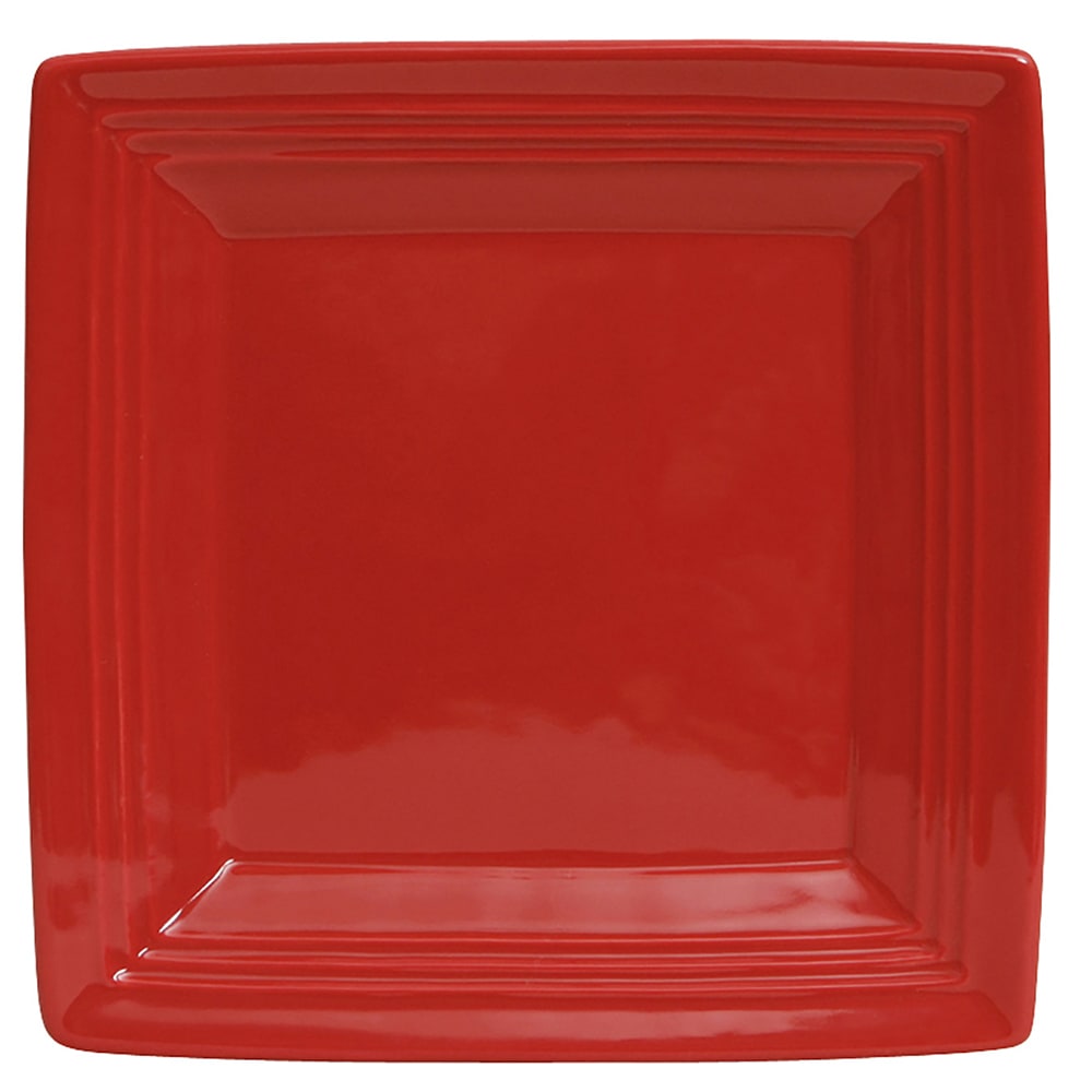424-CQH0845 8 1/2" Square Concentrix®© Plate - Ceramic, Cayenne