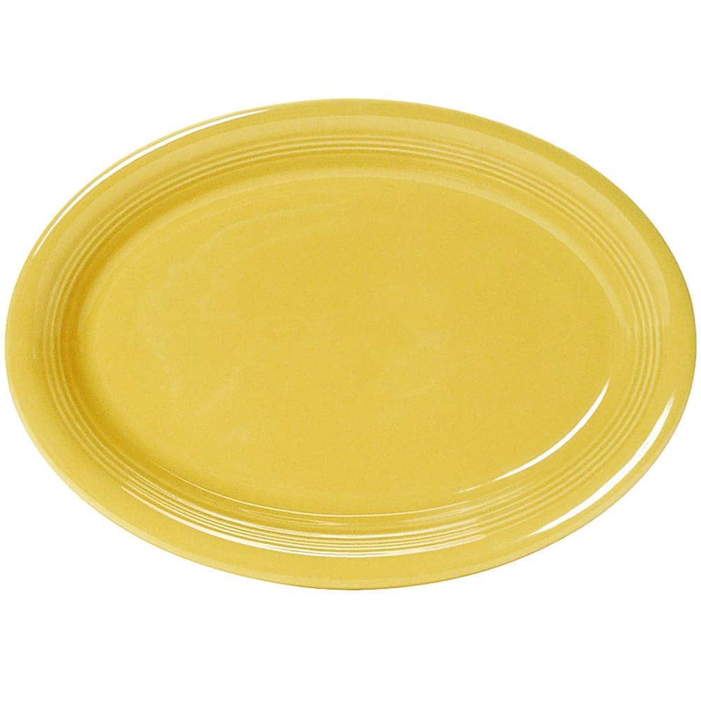 424-CSH1142 11 1/2" x 8 3/4" Oval Concentrix®© Platter - Ceramic, Saffron