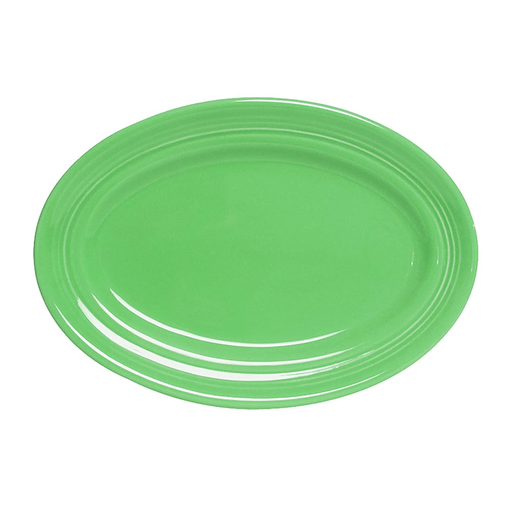 424-CTH096 9 3/4" x 6 1/2" Oval Concentrix®© Platter - Ceramic, Cilantro