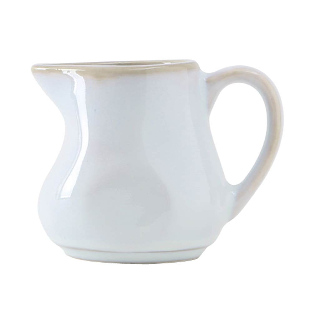424-GAA100 4 oz TuxTrendz®© Artisan Creamer - Ceramic, Agave/Beige