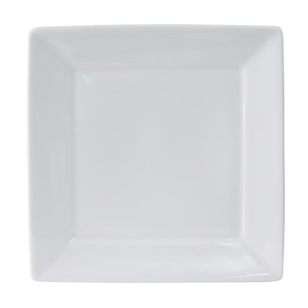 424-GSP006 10 1/8" Square Santorini Plate - China, Porcelain White