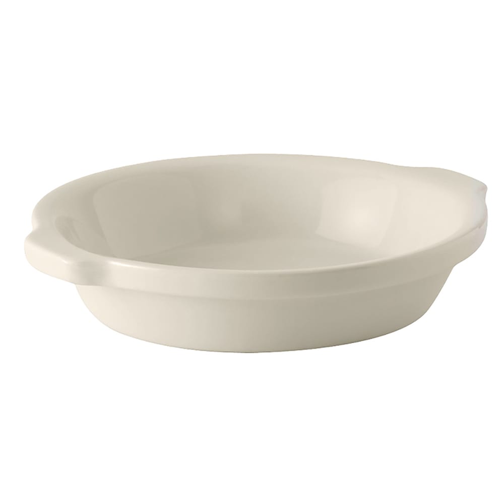 424-BEN2003 20 oz. DuraTux®© Au Gratin Dish - Ceramic, American White/Eggshell