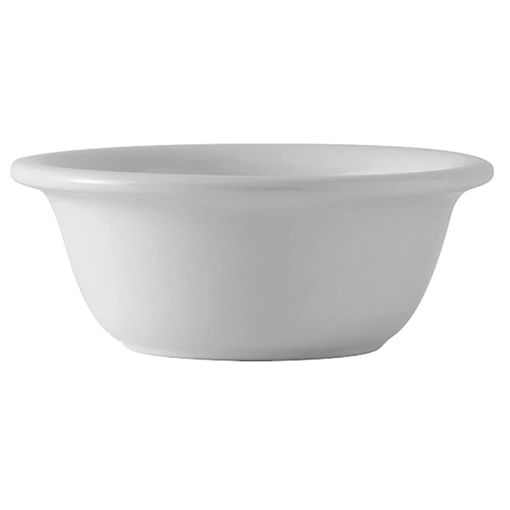 424-BWB0809 8 oz Round DuraTux®© Casserole Dish - Ceramic, White