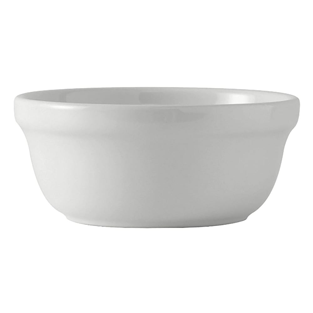 424-BWB1403 13 oz Round DuraTux®© Casserole Dish - Ceramic, White