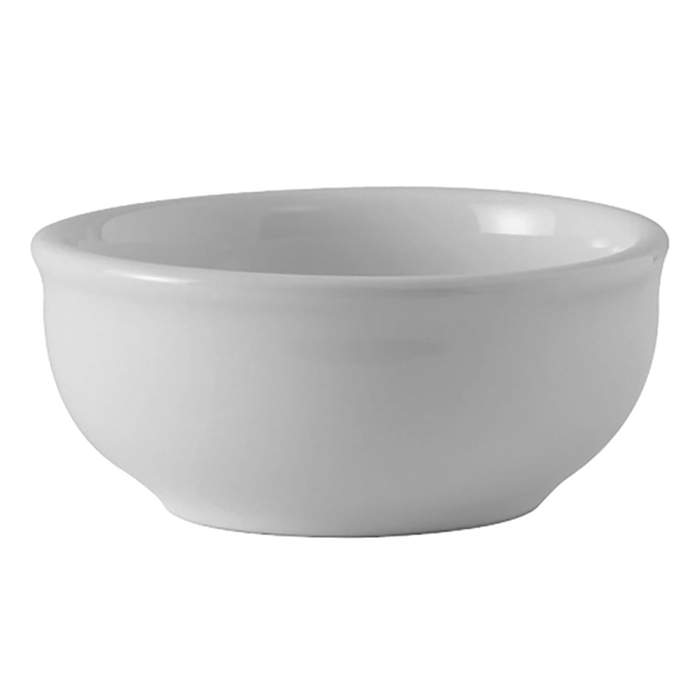 424-BWB050E 5 oz DuraTux®© Sauce/Salsa Dish - Ceramic, White