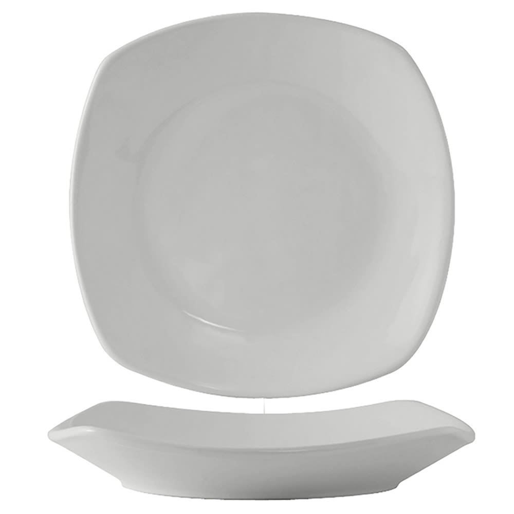 424-BWH105J 26 oz Square DuraTux®© Pasta Plate - Ceramic, White