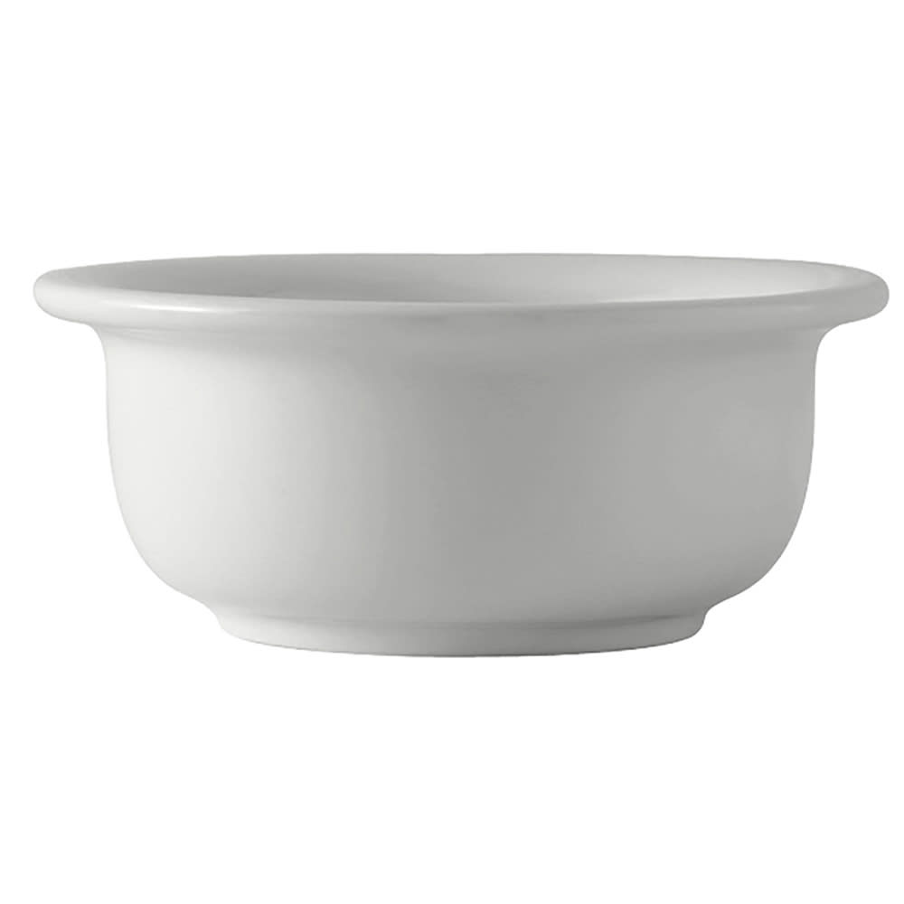 424-BWB1409 14 oz Round DuraTux®© Casserole Dish - Ceramic, White
