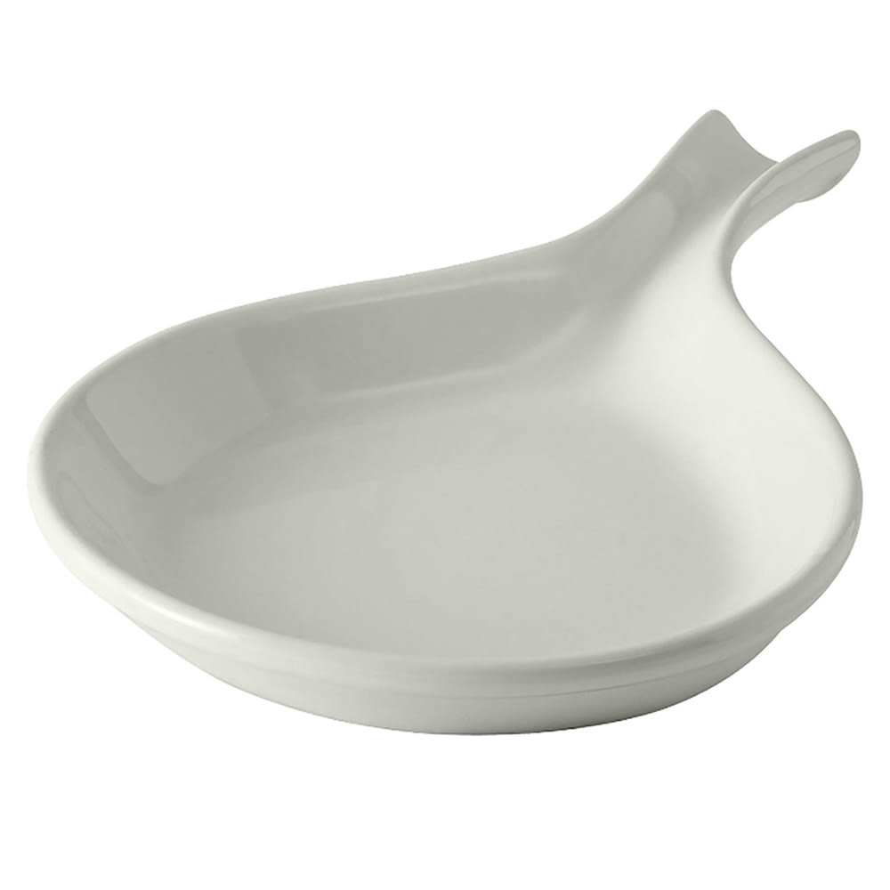 424-BWP100 12 oz DuraTux®© Fry Pan Server - Ceramic, White