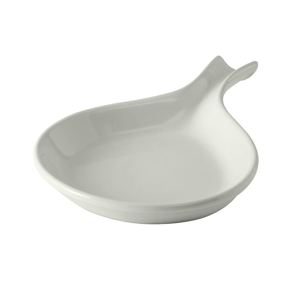 424-BWP114 18 oz DuraTux®© Fry Pan Server - Ceramic, White