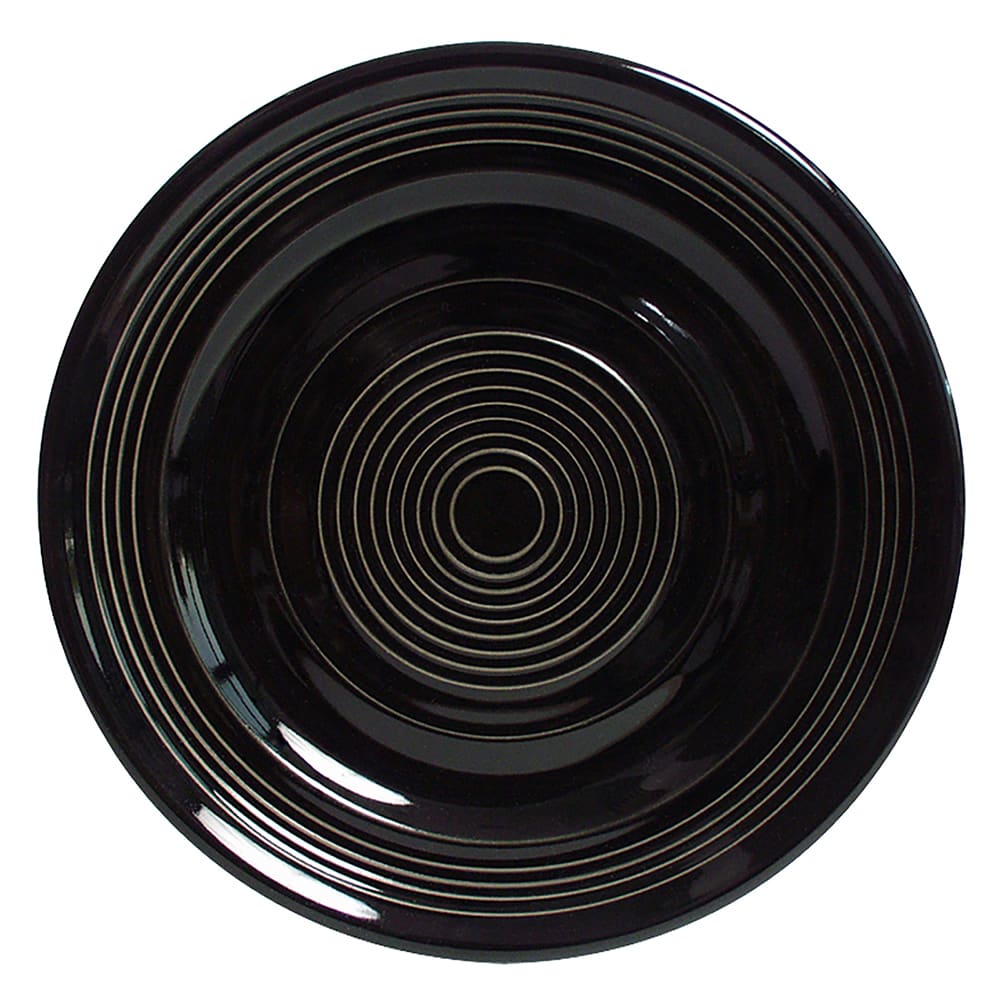 424-CBA104 10 1/2" Round Concentrix®© Plate - Ceramic, Black