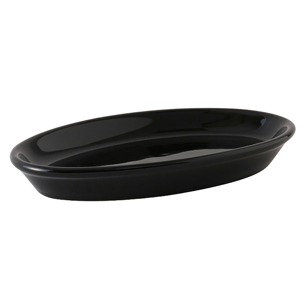 424-BBK0504 5 oz Oval DuraTux®© Casserole Dish - Ceramic, Black
