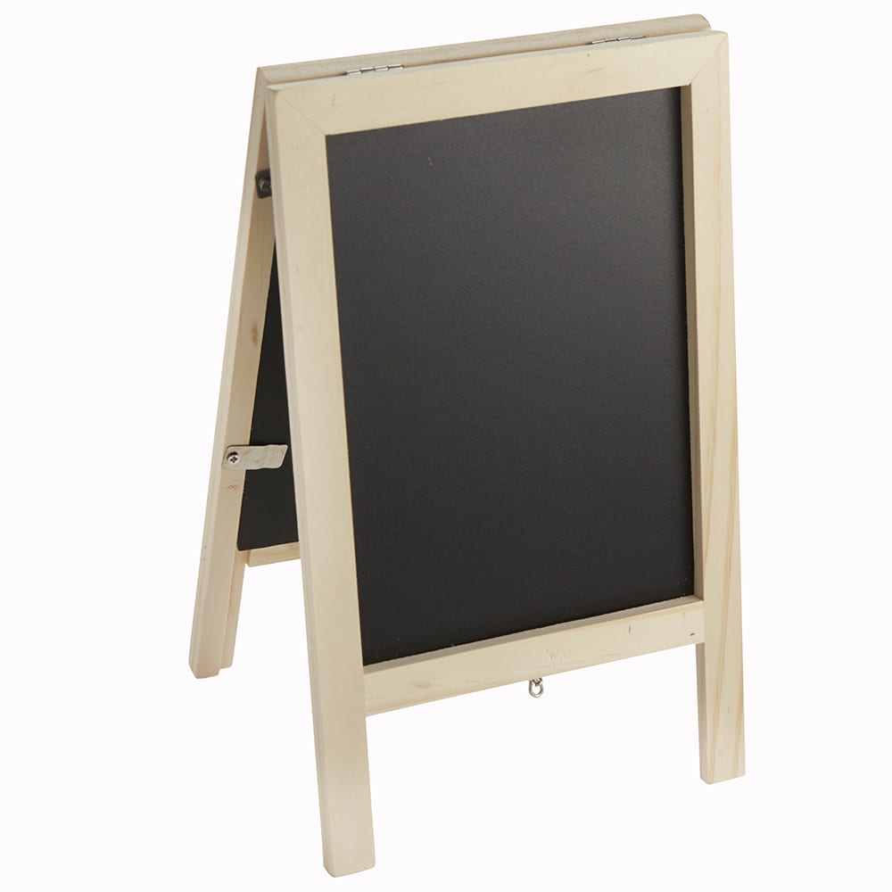 166-SBSBMNI Mini Tabletop Sandwich Board - 6"W x 9 3/4"H, Black w/ Plain Frame