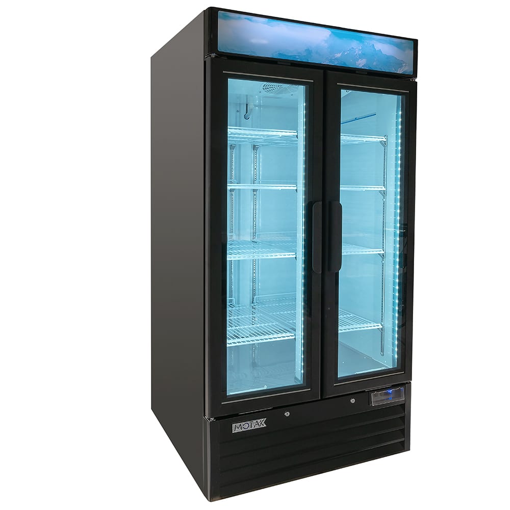 842-CGD2DF36 39 1/2" Two Section Display Freezer w/ Swing Doors - Bottom Mount Compressor, B...