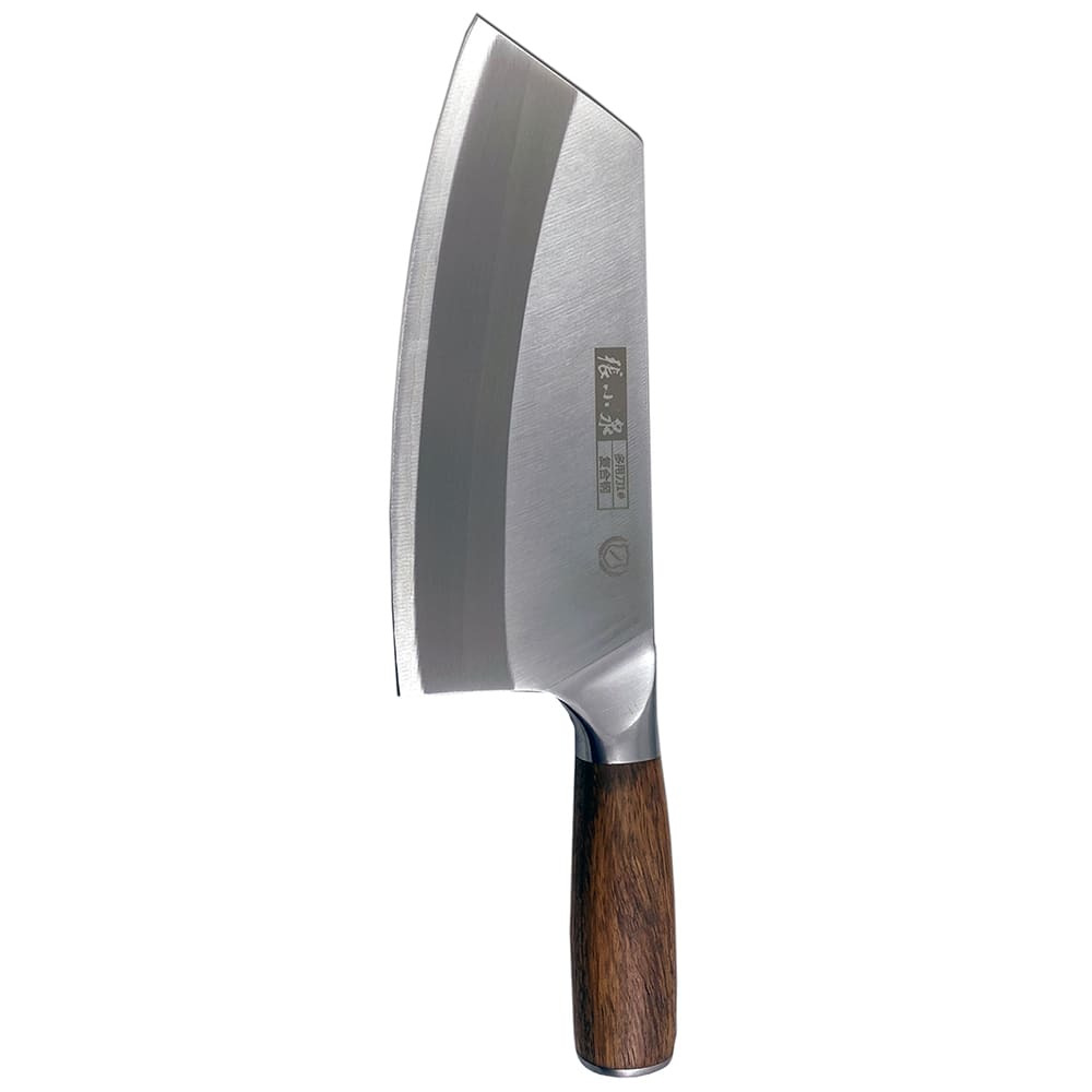 296-47422 8" Rocking Cleaver w/ Wood Handle, Stainless Steel