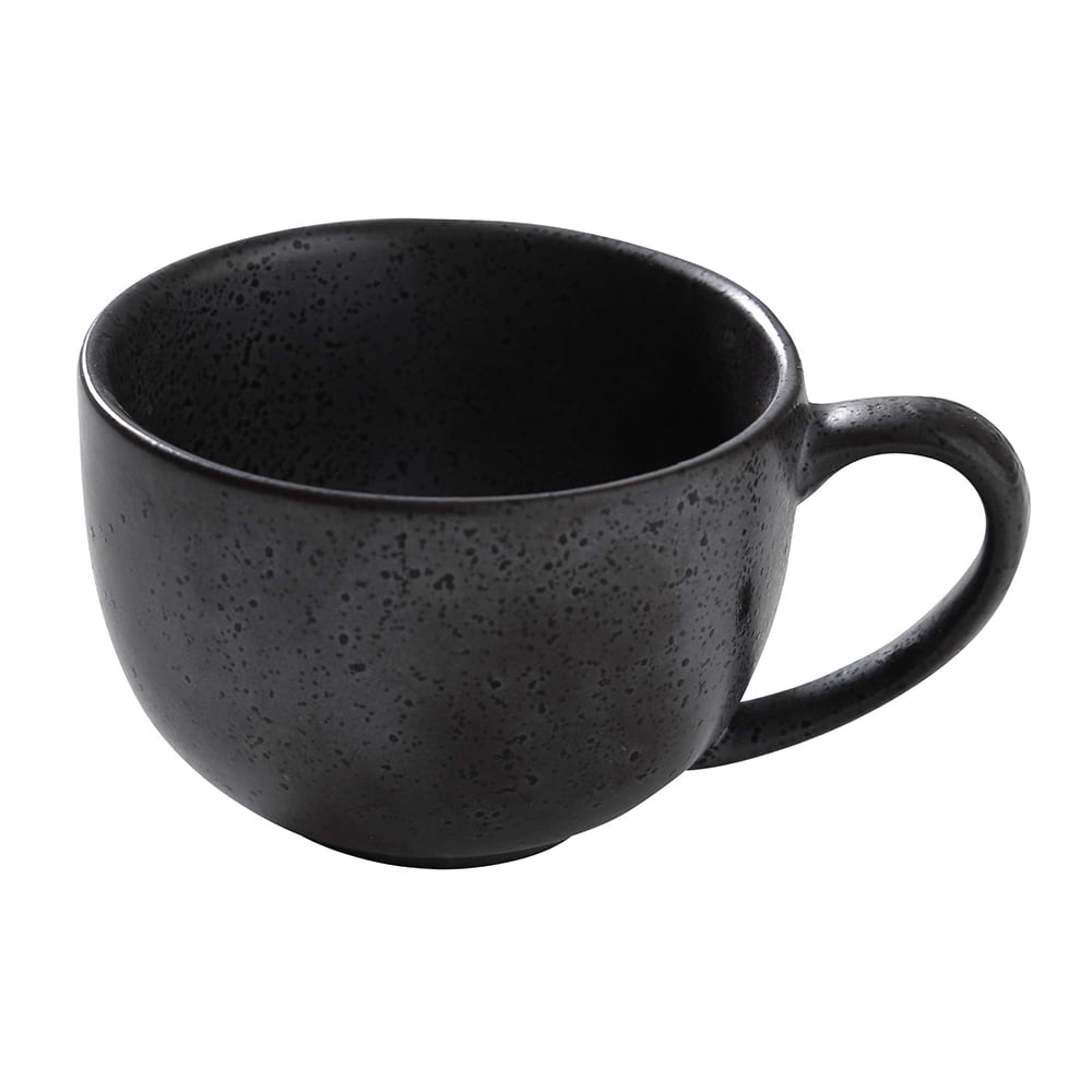 614-DB001 7 oz Cup - Porcelain, Black