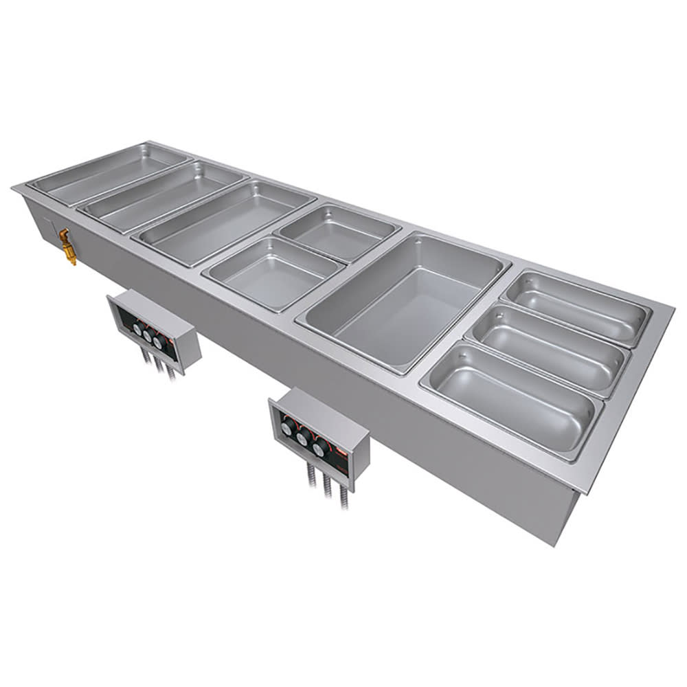 042-HWBI6MA2083 Drop-In Hot Food Well w/ (6) Full Size Pan Capacity, 208v/3ph