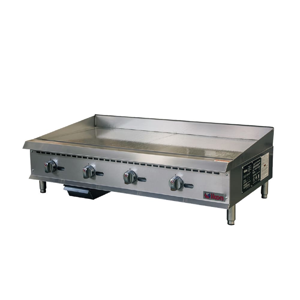 IKON ITG-48 48" Gas Griddle w/ Thermostatic Controls - 1" Steel Plate, Convertible