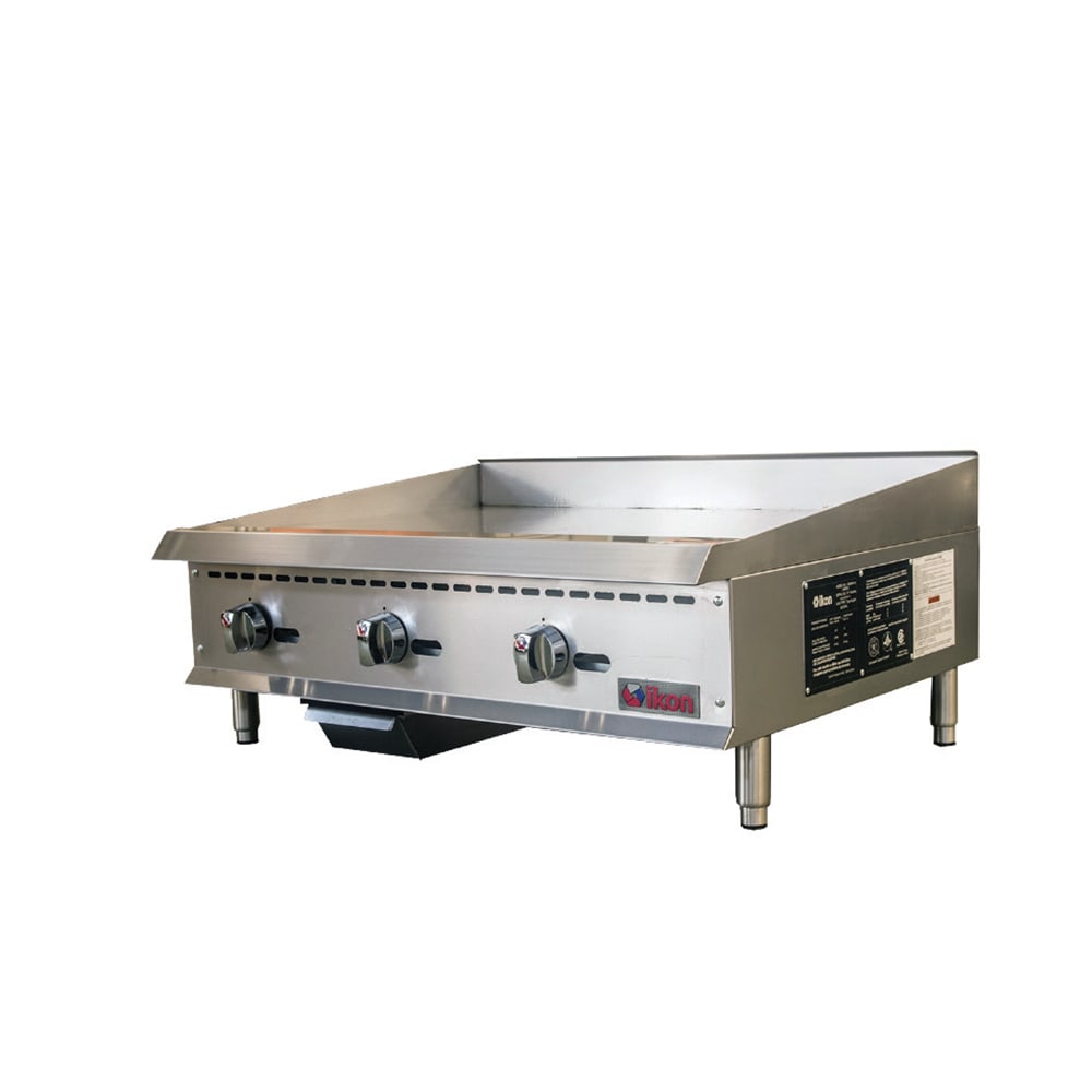IKON IMG-36 36" Gas Griddle w/ Manual Controls - 3/4" Steel Plate, Liquid Propane