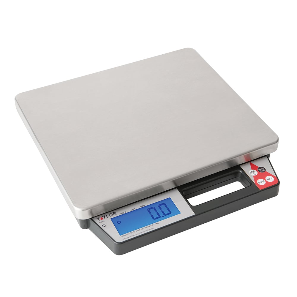 383-TE50 50 lb Digital Portion Control Scale - 13 1/2" x 11 1/2", Stainless Steel