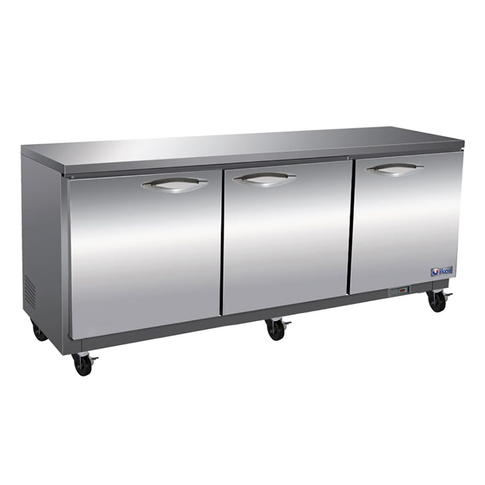 IKON IUC72R 71 7/10" W Undercounter Refrigerator w/ (3) Sections & (3) Doors, 115v