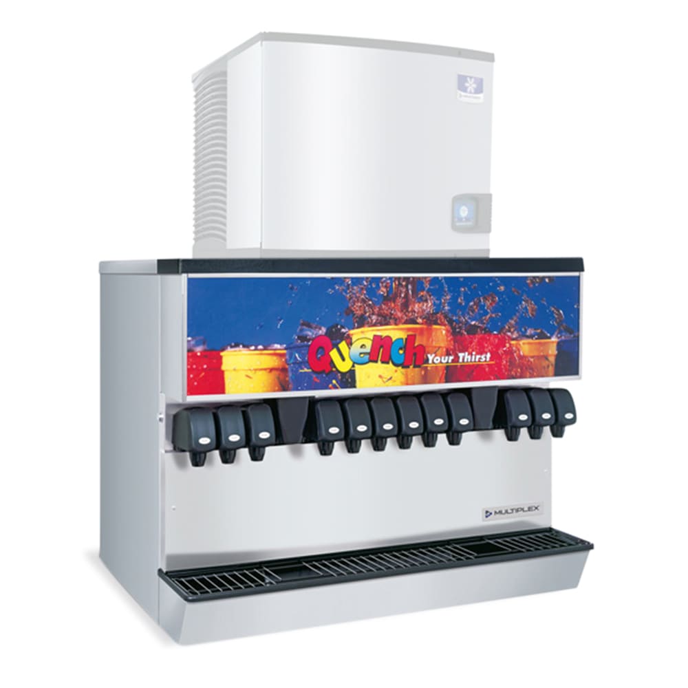 055-2705668 Countertop Ice & Soft Drink Dispenser w/ 12 Valves - 300 lb Ice Capacity, 120v