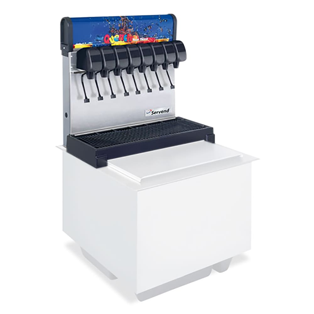 055-2705189 Drop In Soft Drink Dispenser w/ 8 Valves - 80 lb Ice Capacity, 120v