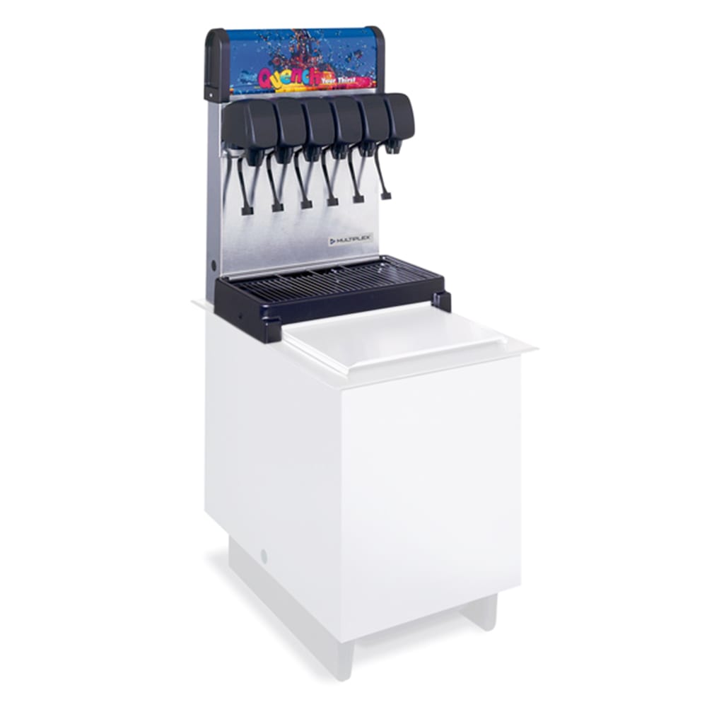 055-2705481 Drop In Soft Drink Dispenser w/ 6 Valves - 60 lb Ice Capacity, 120v