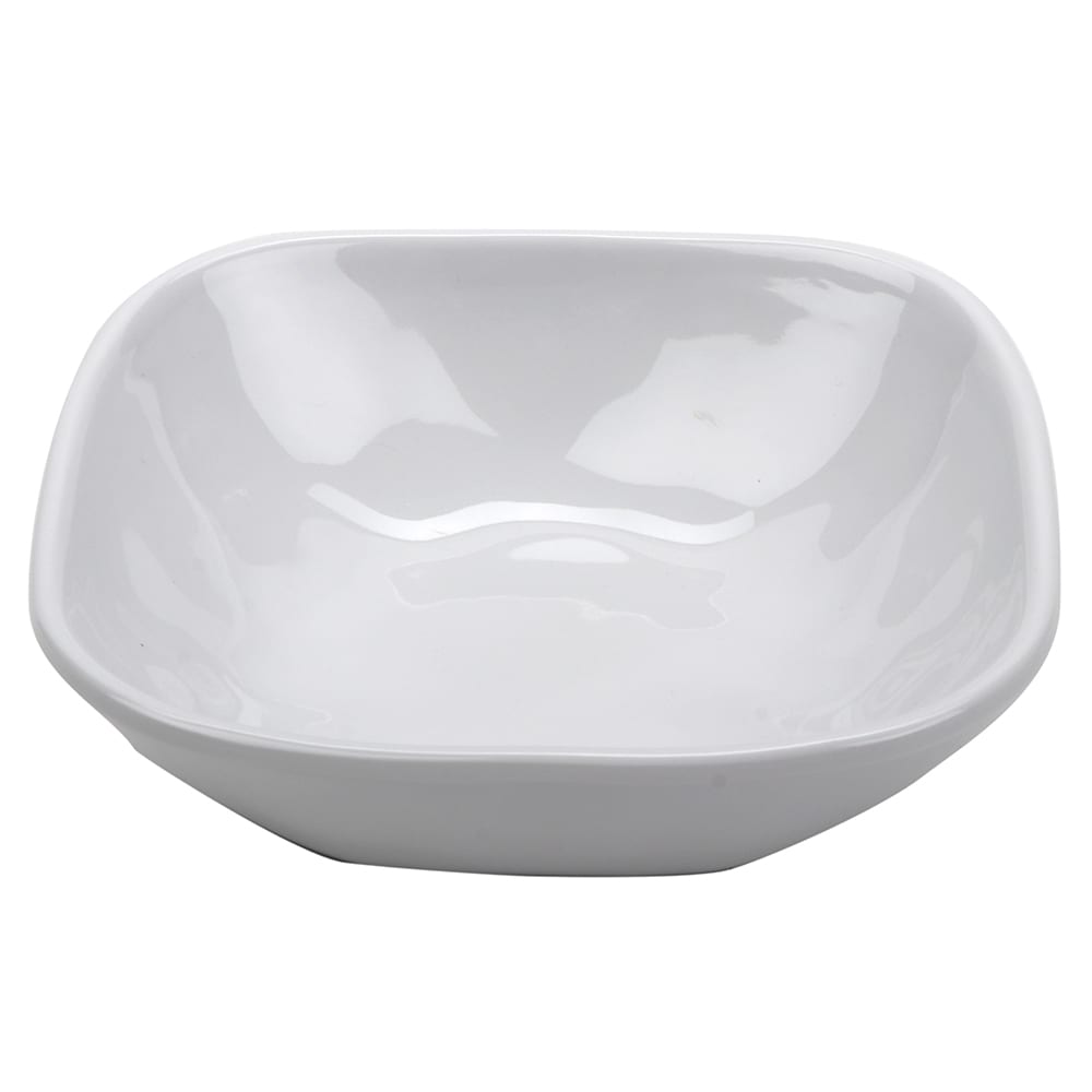284-SB14AMW 14 oz Square Melamine Soup/Salad/Pasta/Nappie Bowl, White