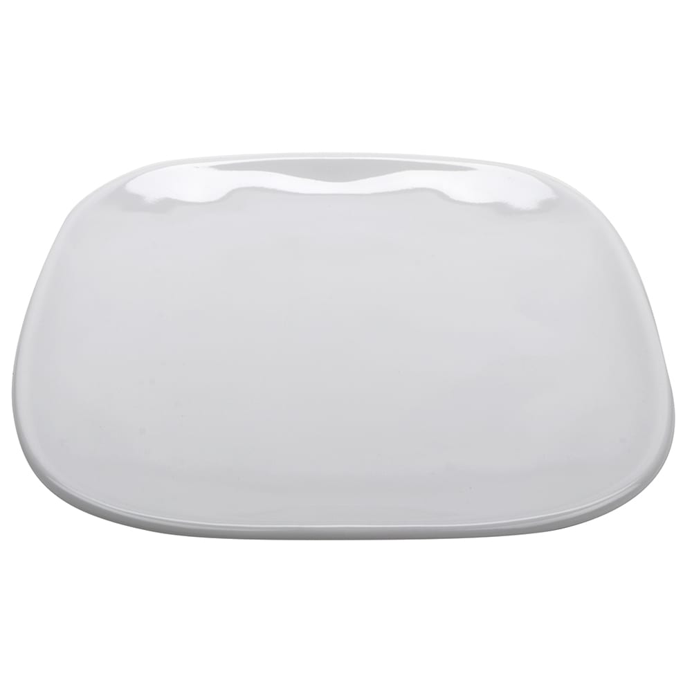 284-SCS9AMW 9 1/2" Square Melamine Dinner Plate, White