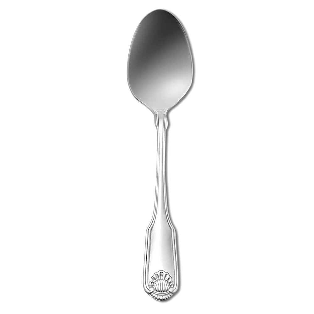 324-1046SPLF 6 3/4" Dessert Spoon - Silver Plated, Silver Shell Pattern
