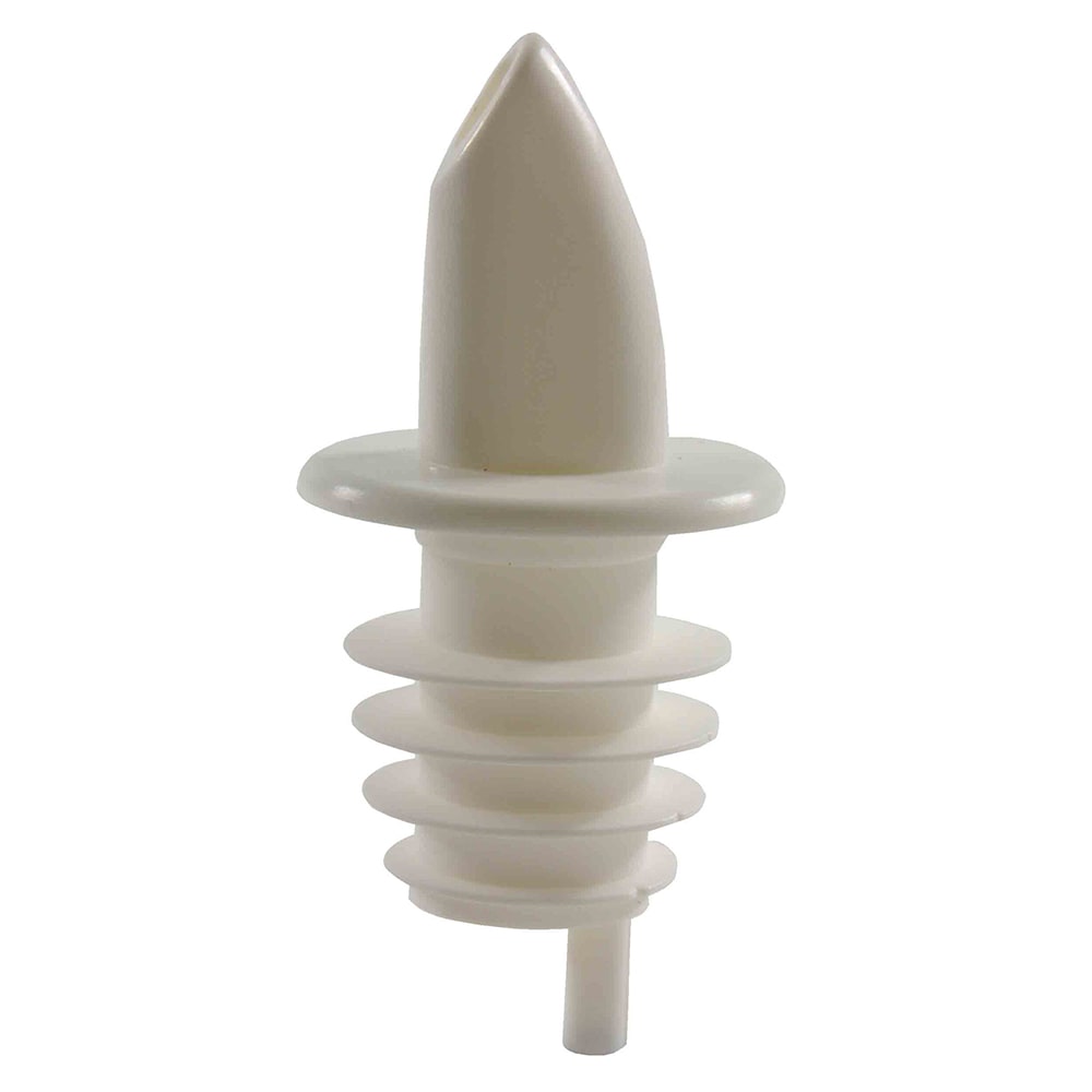 438-PLPR900WH Free Flow Liquor Pourer w/ No Collar, White