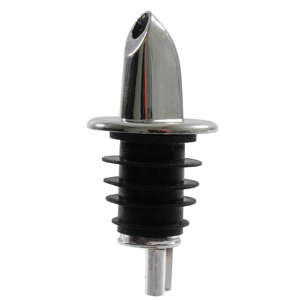 438-PLPR507S Free Flow Liquor Pourer w/ No Collar, Chrome