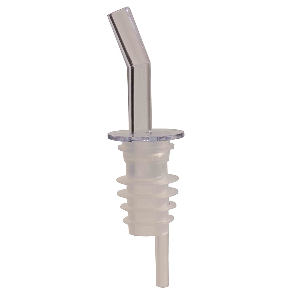 438-PLPR800CL Free Flow Liquor Pourer w/ No Collar, Clear Spout