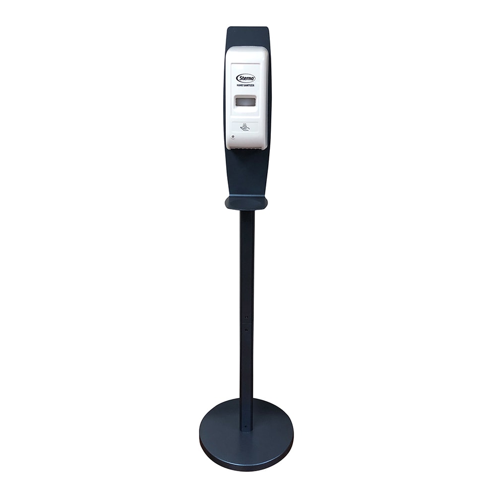 637-70427 1000 mL Automatic Gel Hand Sanitizer Dispenser w/ Stand - 56 1/4"H, White/Midnight...