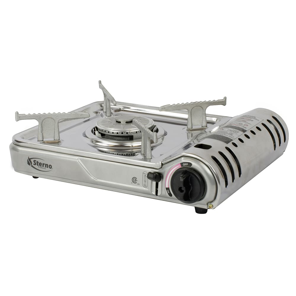 637-50178 Professional Butane Stove w/ Adjustable Flame & Carrying Case - 7,000 BTU, Stainles...