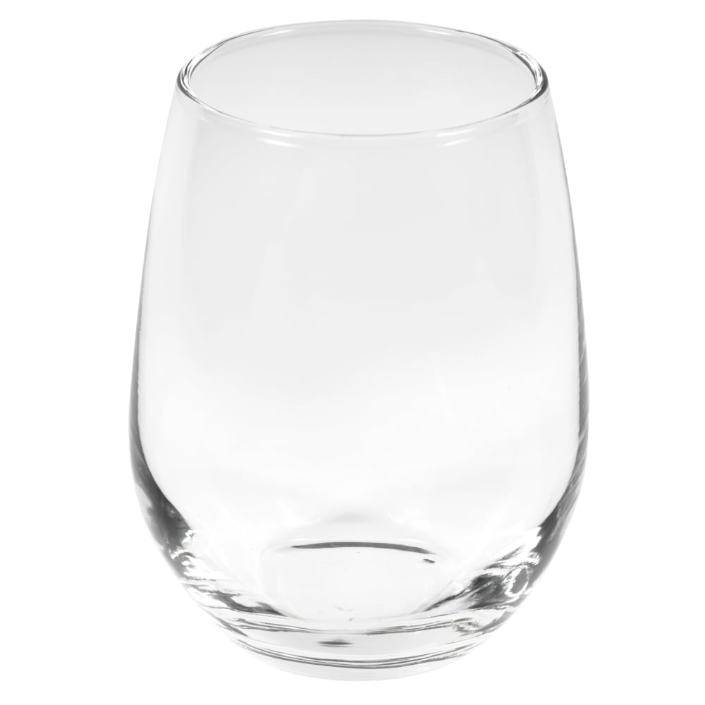 9 Oz. Libbey Stemless Wine Glasses With Colored Bottom