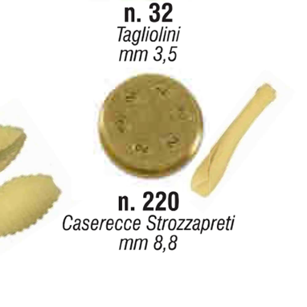 071-CASERECCESTROZZA 8 4/5 mm Caserecce Strozzapreti Mold #220 for UPasta