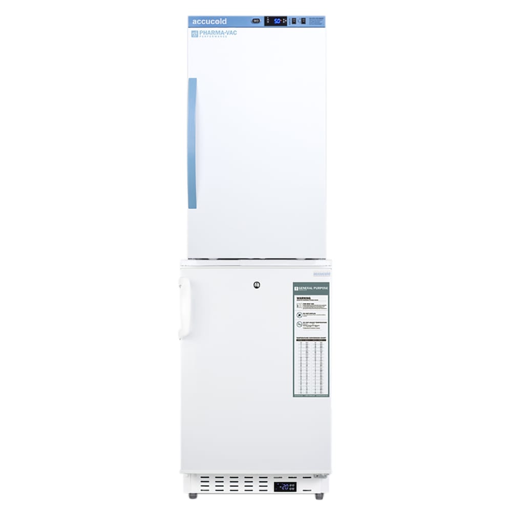 162-ARS3PVADA305AFST 5.47 cu ft Stacked Medical Refrigerator/Freezer Combo - White, 115v
